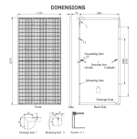 پنل خورشیدی 550 وات مونوکریستال Half Cell Perc برند AE SOLAR - Image 4