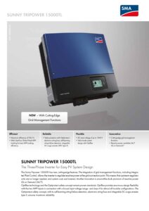 اینورتر متصل به شبکه 75 کیلووات سه فاز SMA مدل Sunny Highpower PEAK1 - Image 3