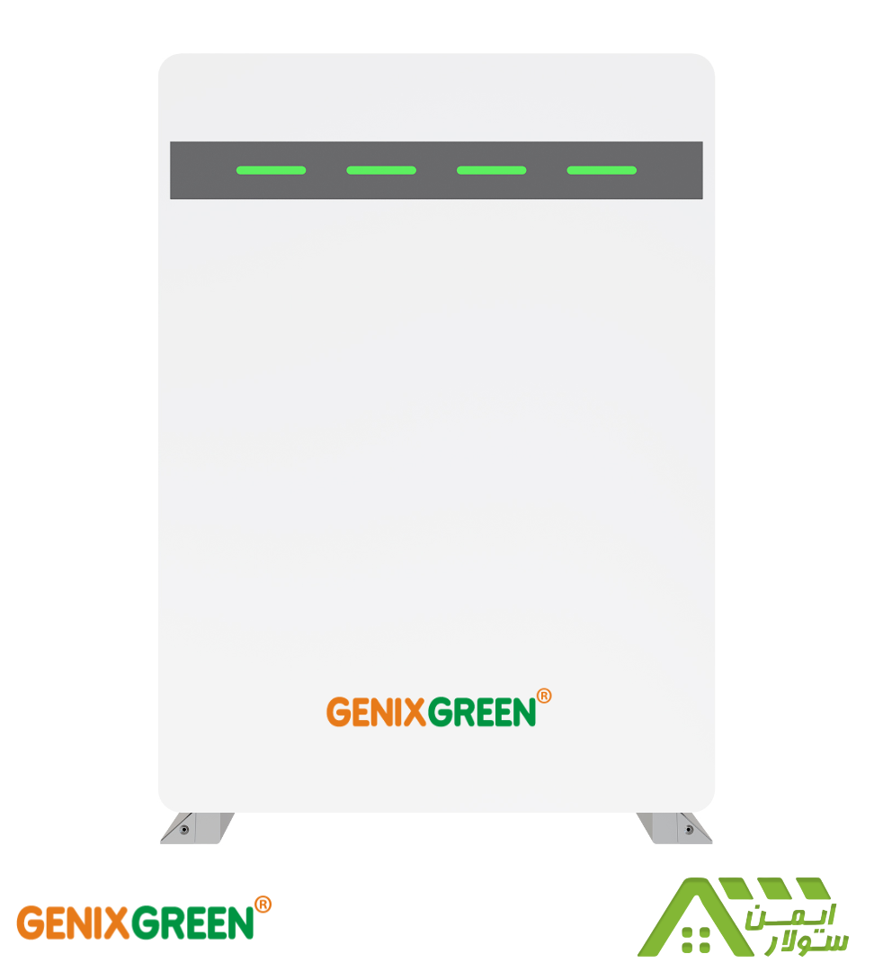 Face باتری لیتیومی 100 آمپر ساعت 51.2 ولت برند Genix Green مدل ES-BOX12 - Image 1