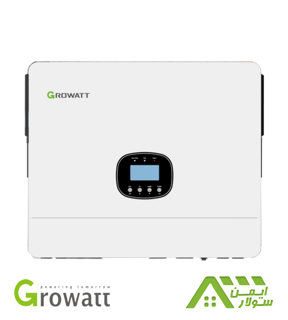SPE-12000-ES اینورتر هیبریدی خورشیدی 12 کیلووات LV تک فاز گرووات GROWATT مدل SPE12000 ES - Image 1
