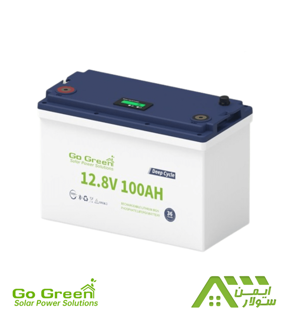 GGESS_12.8V-100AH. باتری لیتیومی 100 آمپر ساعت 12.8 ولت برند Go Green مدل GGESS/12.8V-100A - Image 1