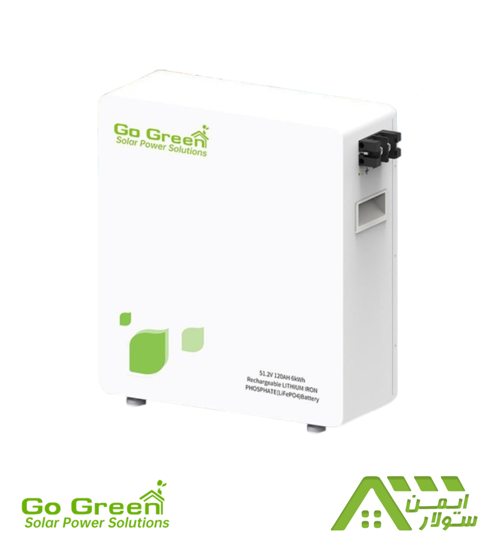 GGESS-6KWH باتری لیتیومی 120 آمپر ساعت 51.2 ولت برند Go Green مدل GGESS-6KWH - Image 1