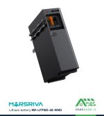 باتری لیتیومی 102 آمپر 51.2 ولت MARSRIVA مدل MR-LFP48-100-WMD نمای پشت