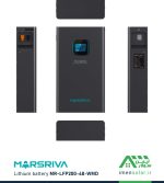 باتری لیتیومی 204 آمپر 51.2 ولت MARSRIVA مدل MR-LFP48-200-WMD تمام زوایا