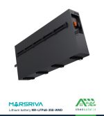 باتری لیتیومی 350 آمپر 51.2 ولت MARSRIVA مدل MR-LFP48-350-WMD نمای پشت