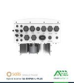 اینورتر هیبریدی خورشیدی 6 کیلووات تک فاز برند سولیس Solis مدل S6-EH1P6K-L-PLUS نمای بالا