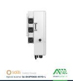 اینورتر هیبریدی خورشیدی 15 کیلووات سه فاز برند سولیس Solis مدل S6-EH3P15K02-NVYD-L نمای جانب