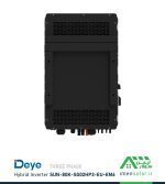 نمای پشت اینورتر هیبریدی خورشیدی 80 کیلووات DeYe مدل SUN-80K-SG02HP3-EU-EM6