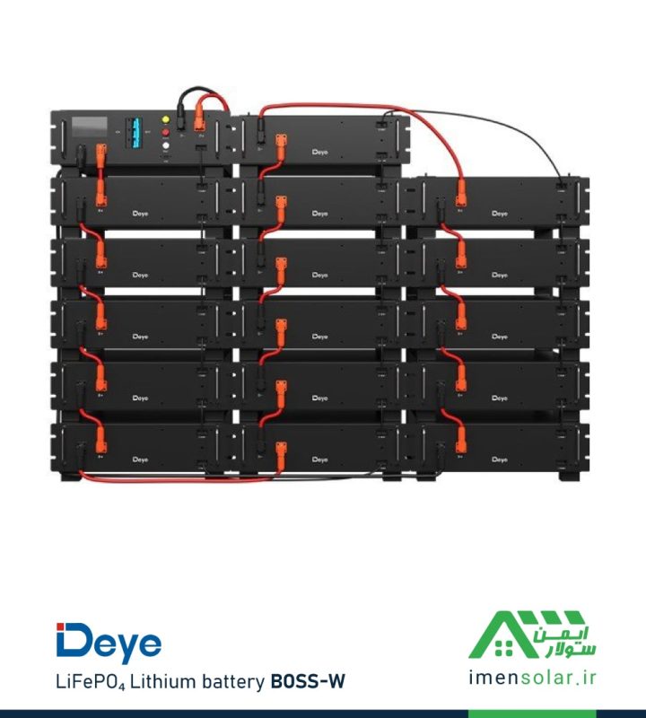 باتری لیتیومی ولتاژ بالا (HV) 100 آمپرساعت 51.2 ولت DeYe مدل BOS-W