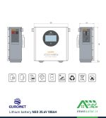 قیمت و خرید باتری لیتیومی 100 آمپر ساعت 25.6 ولت برند EURONET مدل NEO 25.6V 100AH
