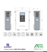 قیمت و خرید باتری لیتیومی 200 آمپر ساعت 25.6 ولت برند EURONET مدل NEO 25.6V 200AH