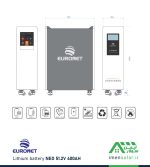 خرید باتری لیتیومی 400 آمپر ساعت 51.2 ولت یورونت EURONET مدل NEO 51.2V 400AH