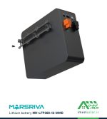 نمای پشت باتری لیتیومی 306 آمپر ساعت 12.8 ولت مارس ریوا MARSRIVA