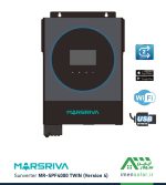 سانورتر 4 کیلووات، 24 ولت، 120 آمپر MPPT مارس ریوا MARSRIVA مدل MR-SPF4000 TWIN (Version 4)