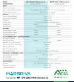مشخصات فنی سانورتر مارس ریوا MARSRIVA مدل MR-SPF4000 TWIN (Version 4)