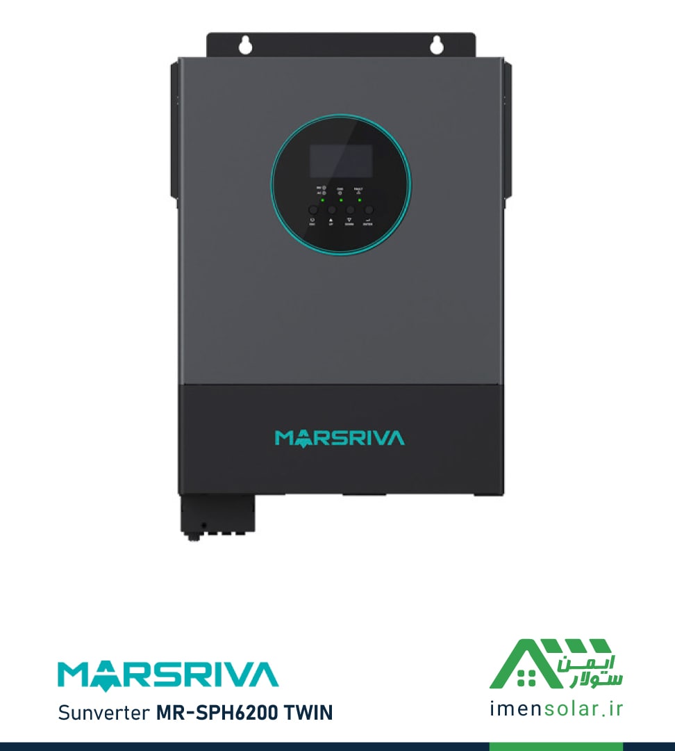 MARSRIVA-sunverter-MR-SPH6200-TWIN--1 سانورتر 6.2 کیلووات، 48 ولت، 100 آمپر MPPT مارس ریوا MARSRIVA مدل MR-SPH6200 TWIN