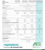 مشخصات فنی خرید سانورتر مارس ریوا MARSRIVA مدل MR-SPH6200 TWIN