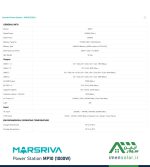 مشخصات فنی پاور استیشن قابل حمل MP10 (1000W) مارس ریوا MARSRIVA