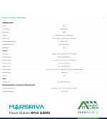 مشخصات فنی پاور استیشن MP6S(600W) مارس ریوا (MARSRIVA)