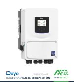 اینورتر هیبریدی خورشیدی 6 کیلووات LV تک فاز DeYe مدل SUN-6K-SG06 LP1-EU-CM2
