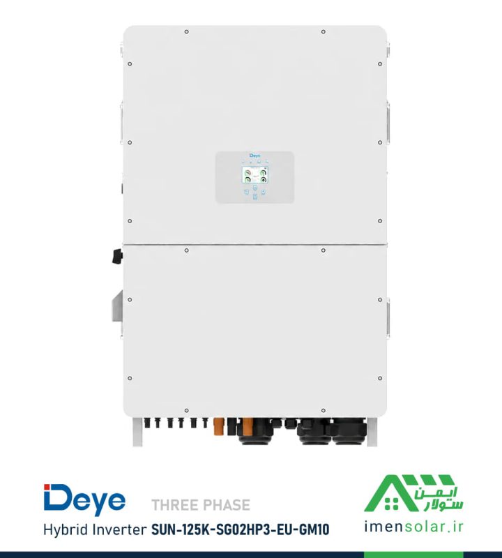 اینورتر هیبریدی 125kW کیلووات سه فاز DeYe مدل SUN-125K-SG02HP3-EU-GM10