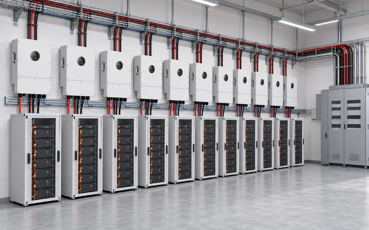 اینورترهای هیبریدی خورشیدی 20kW کیلووات Growatt